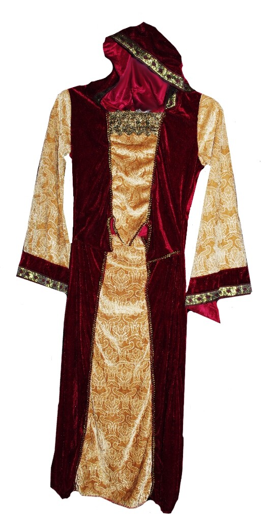 Girls Renaissance Fair Medieval Halloween Costume Dress M 8 L XL 14 16 Purim NEW
