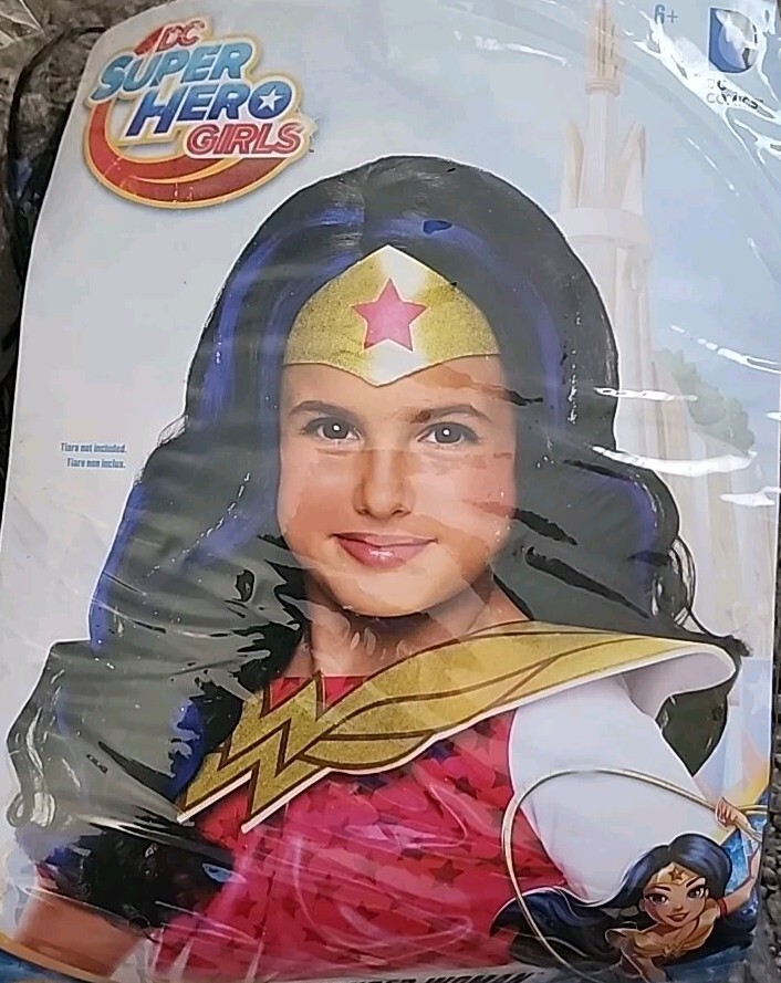 DC Super Hero Girls Wonder Woman Child Size Wig Tiara Not Included Rubies