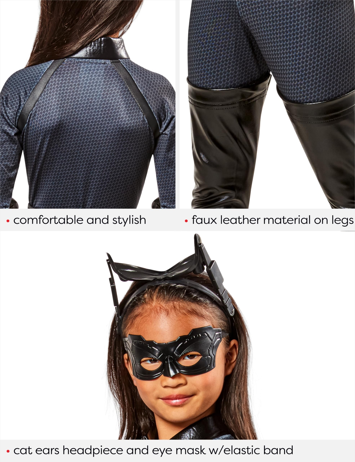 Deluxe Child Catwoman Costume Batman The Dark Knight Trilogy Small Size
