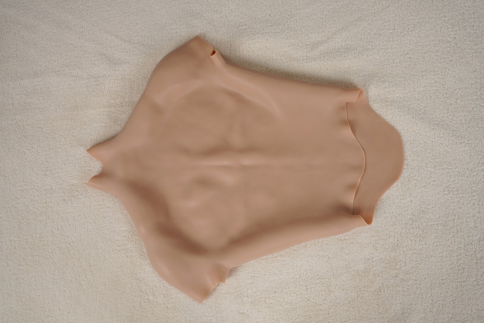 US Stock Breastplate Silicone Male Fake Chest Muscle Bodysuit Cosplay Crossdress