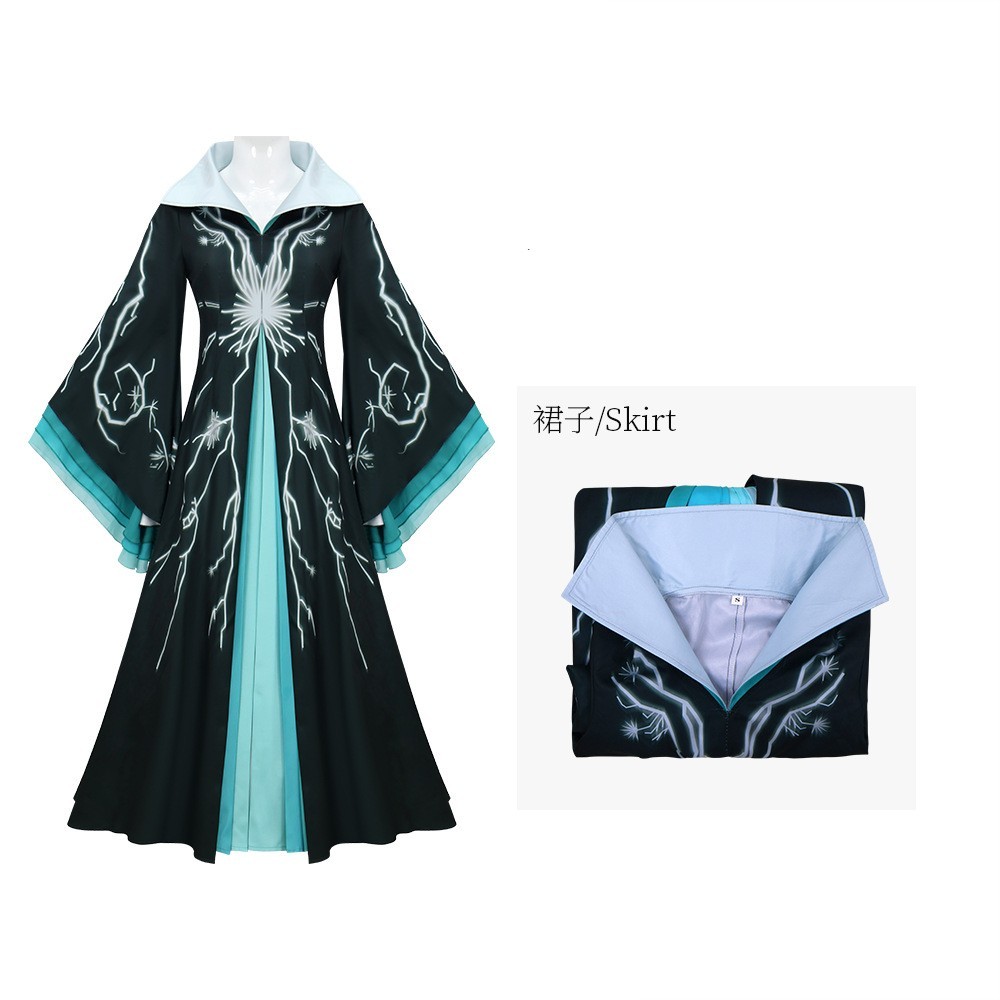 2025 Movie Wicked Cosplay Costume Madame Morrible Dress Women Robe