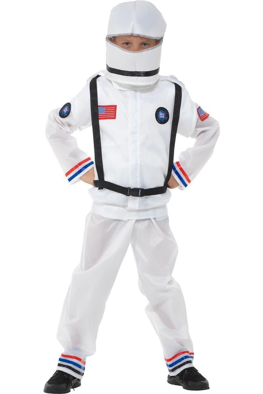 Astronaut NASA Space Shuttle Solar Stars Moon Halloween Costume Child S 3-4