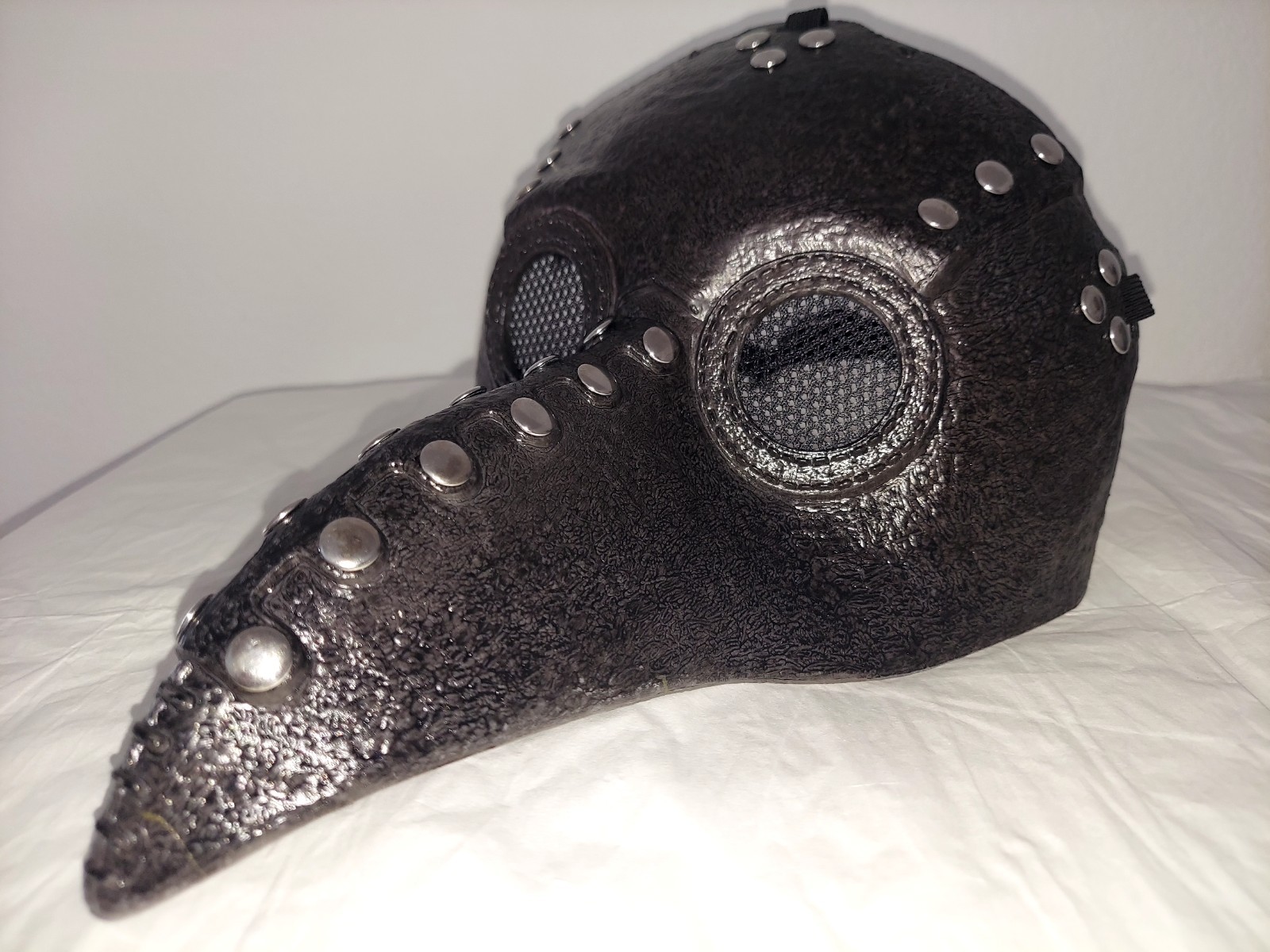 Plague Doctor Mask Black Steampunk Gothic Raven Beak Halloween Costume