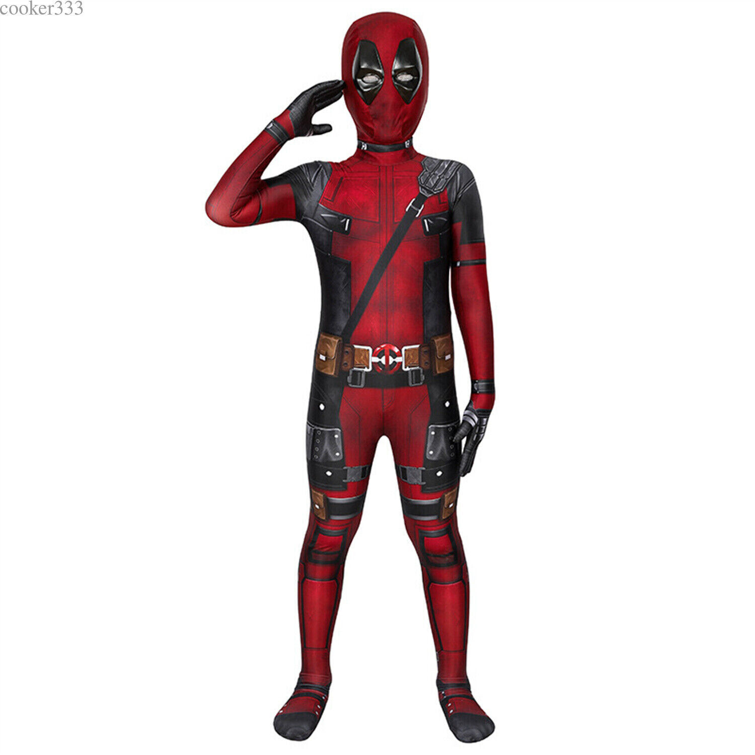 Deadpool 3 Cosplay Costume Jumpsuits Mens Kids Halloween Zentai Bodysuits Gifts