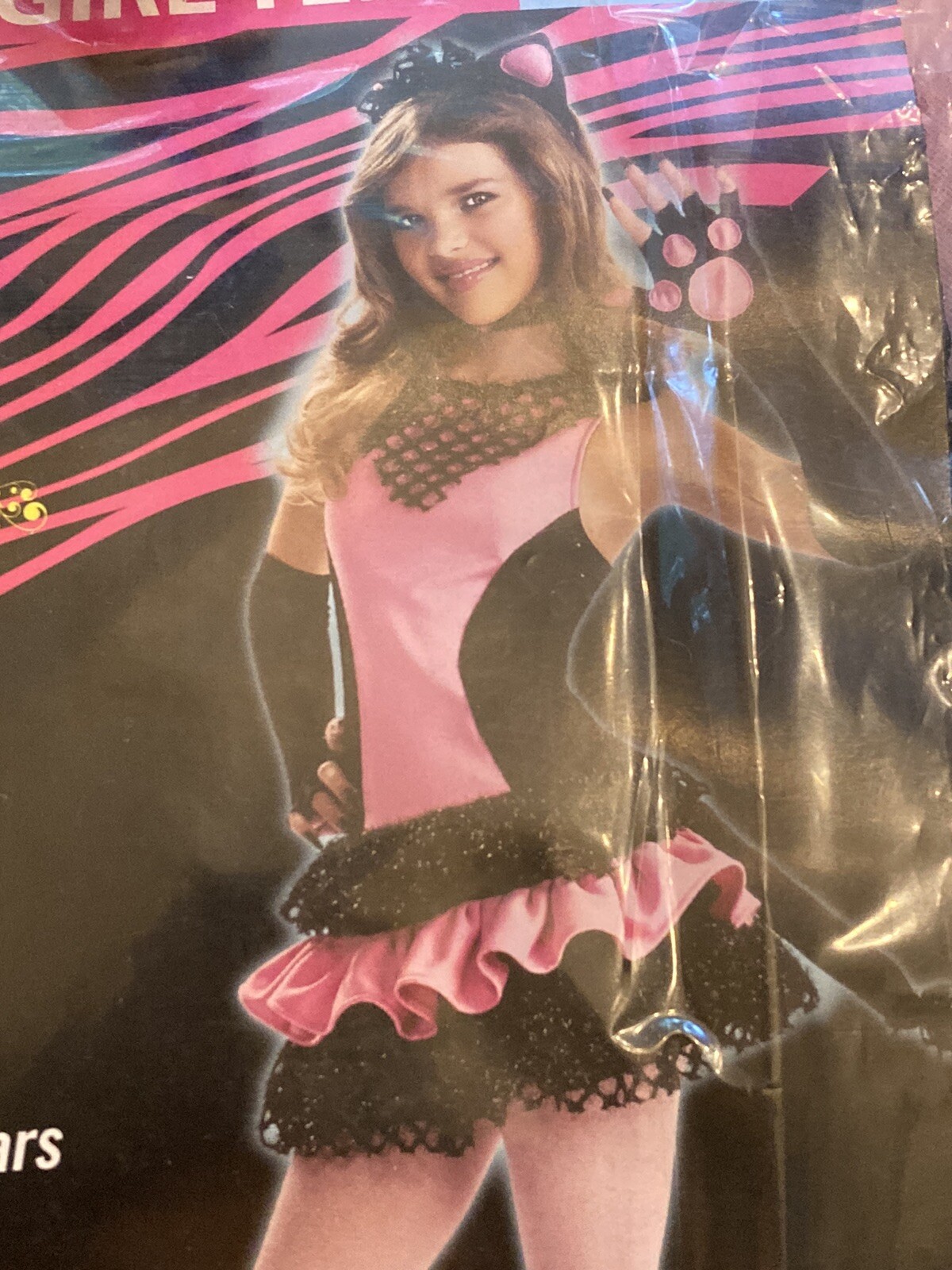Halloween Black Kitty Cat Costume size S 5-7 By Rubies Young Attitude WM886300