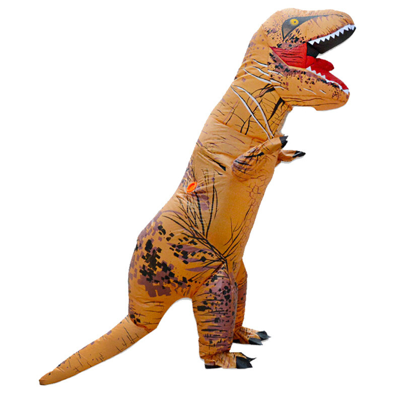 T-REX Dinosaur Inflatable Costume Suit Outfit w/Batteries Fans For Kids Cosplay
