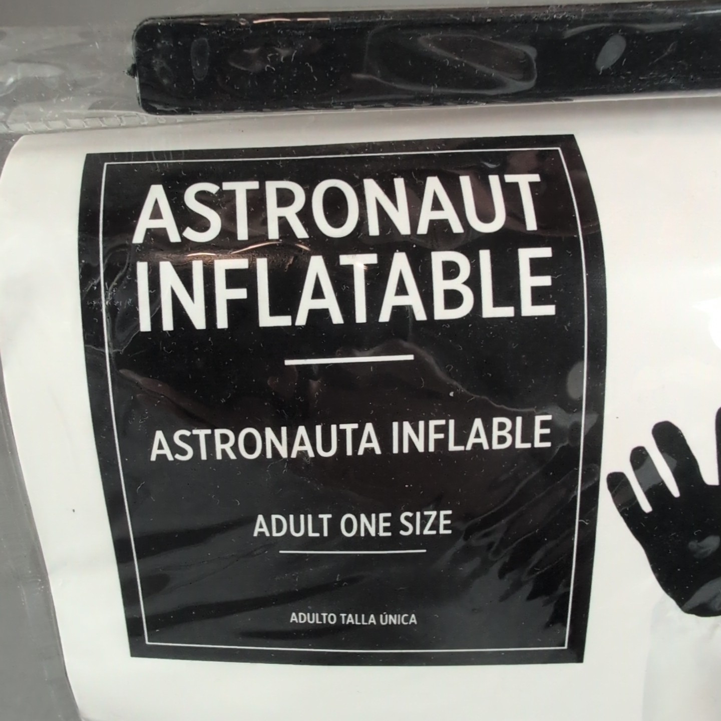 Inflatable Astronaut Adult One Size W/ Gun & Sound Pack