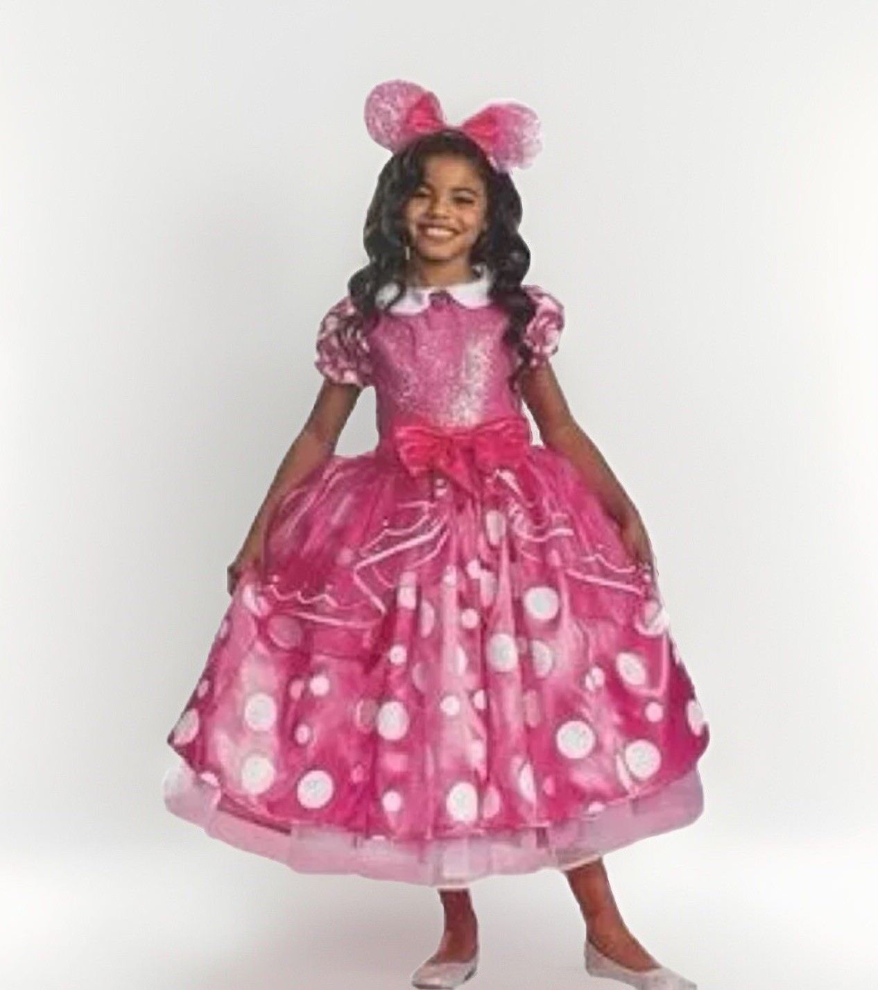 Disguise Disney Minnie Mouse Pink Child Kids Halloween Costume Dress med 7/8 kid
