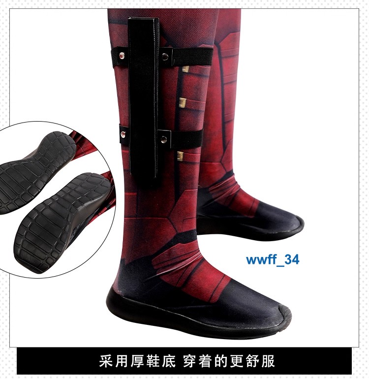 Deadpool 3 Jumpsuit Outfits Wade Wilson Cosplay Costume Accessories Halloween