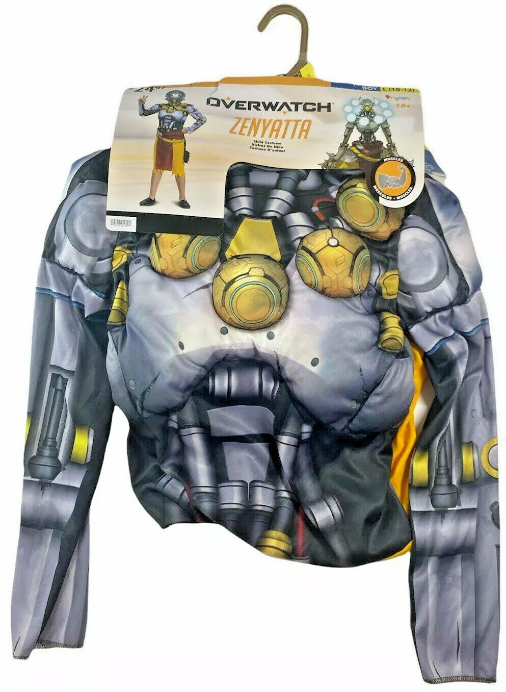 Disguise Boys Zenyatta Classic Muscle Overwatch Halloween Costume Size L 10-12