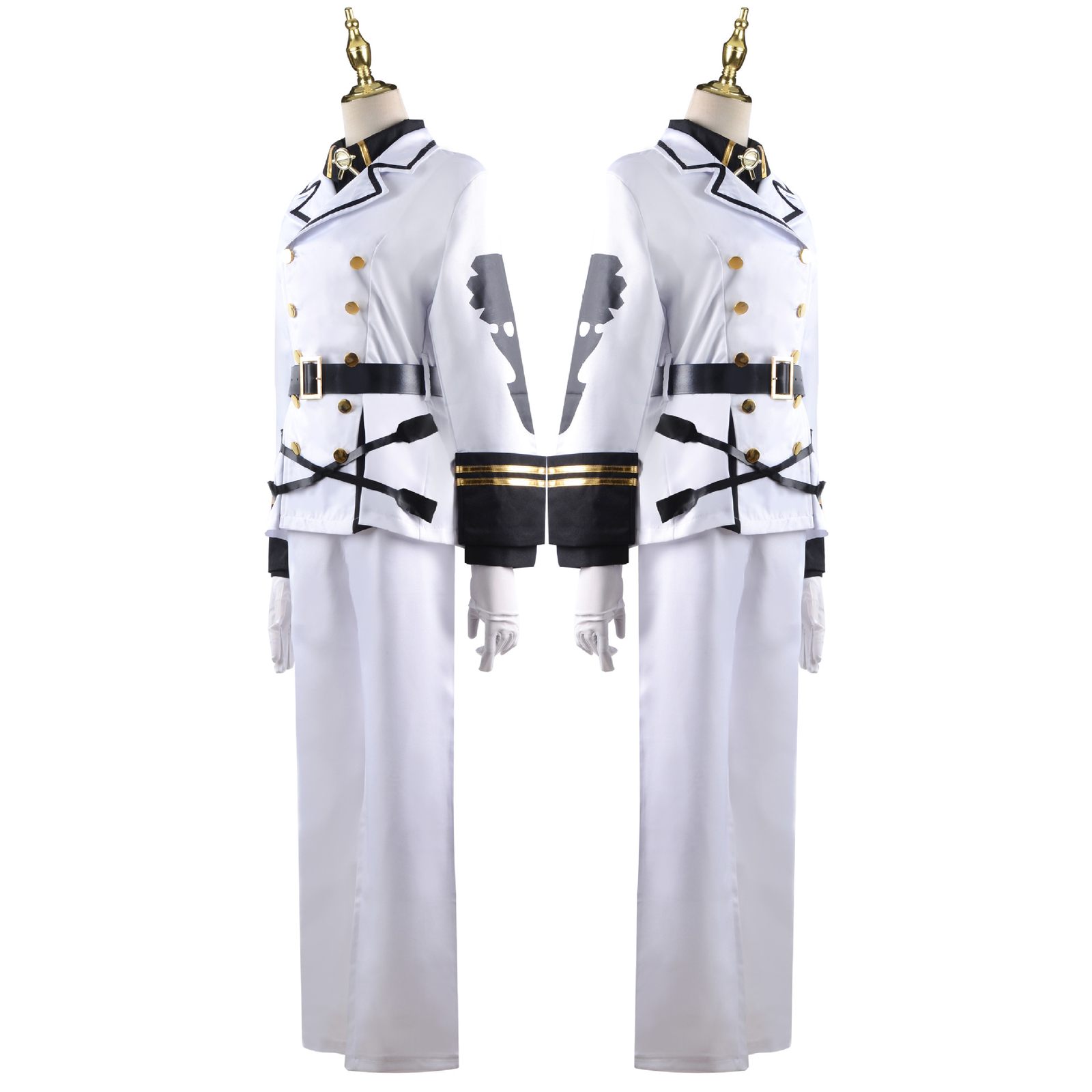 Seraph of the end Mikaela Hyakuya Wig Cosplay Costume Halloween Full Set Outfits