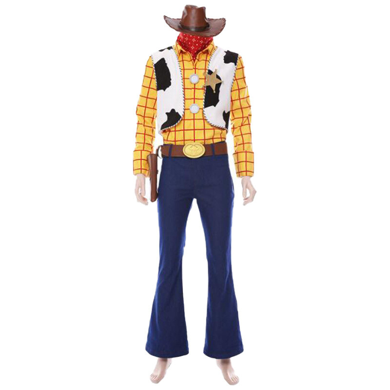 Toy Story 4 Cosplay Costume Woody Cowboy Jessie Bo Peep Halloween Outfit Hat