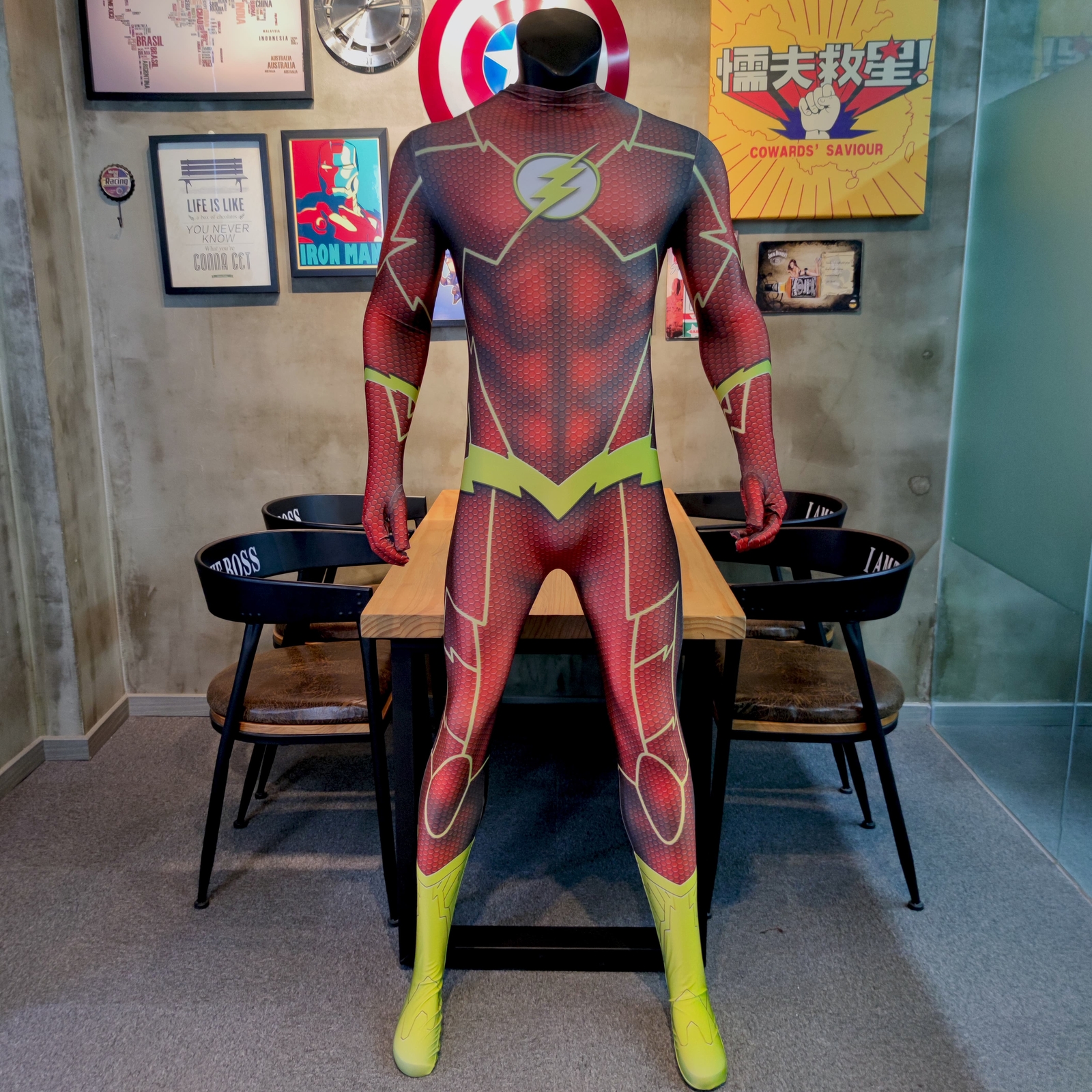 The Flash Cosplay Costume Barry Allen Jumpsuit Bodysuit For Kids Adult