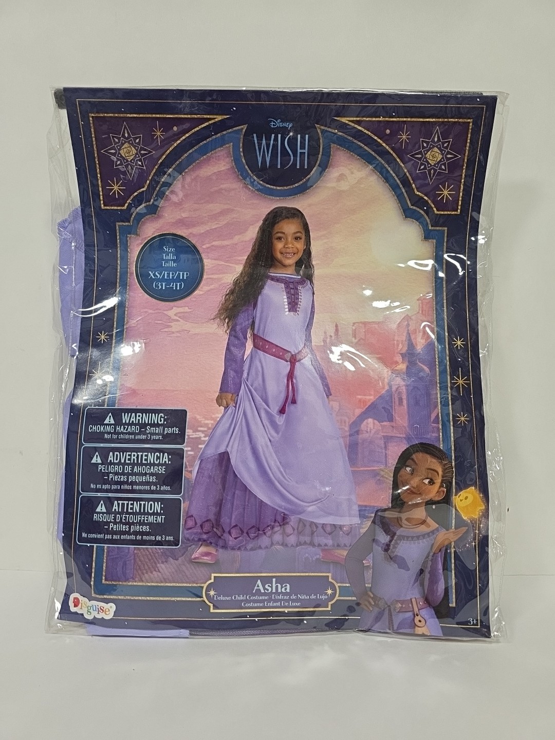 NEW Disguise DISNEY Wish ASHA Halloween Costume Child Girl XS 3T – 4T Purple