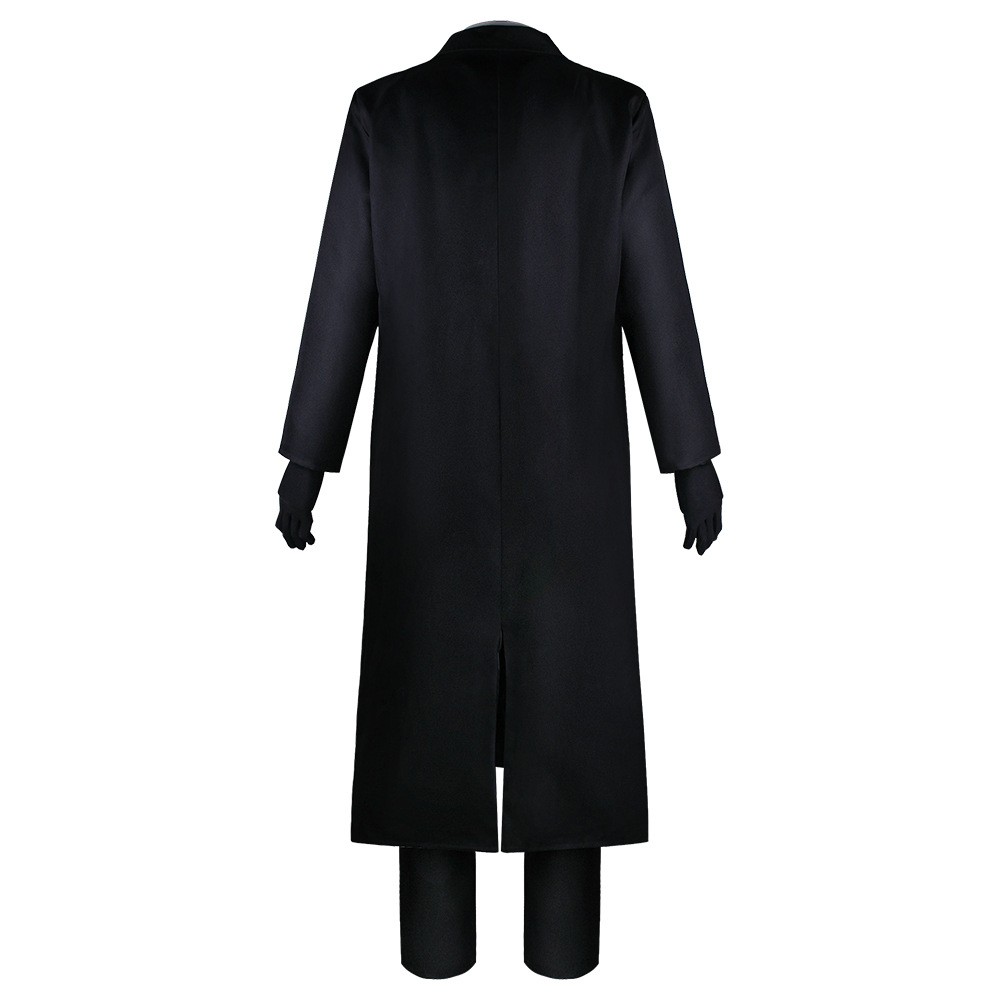 Bungo Stray Dogs Cosplay Osamu Dazai Costume Black Trench Coat Wig Full Set