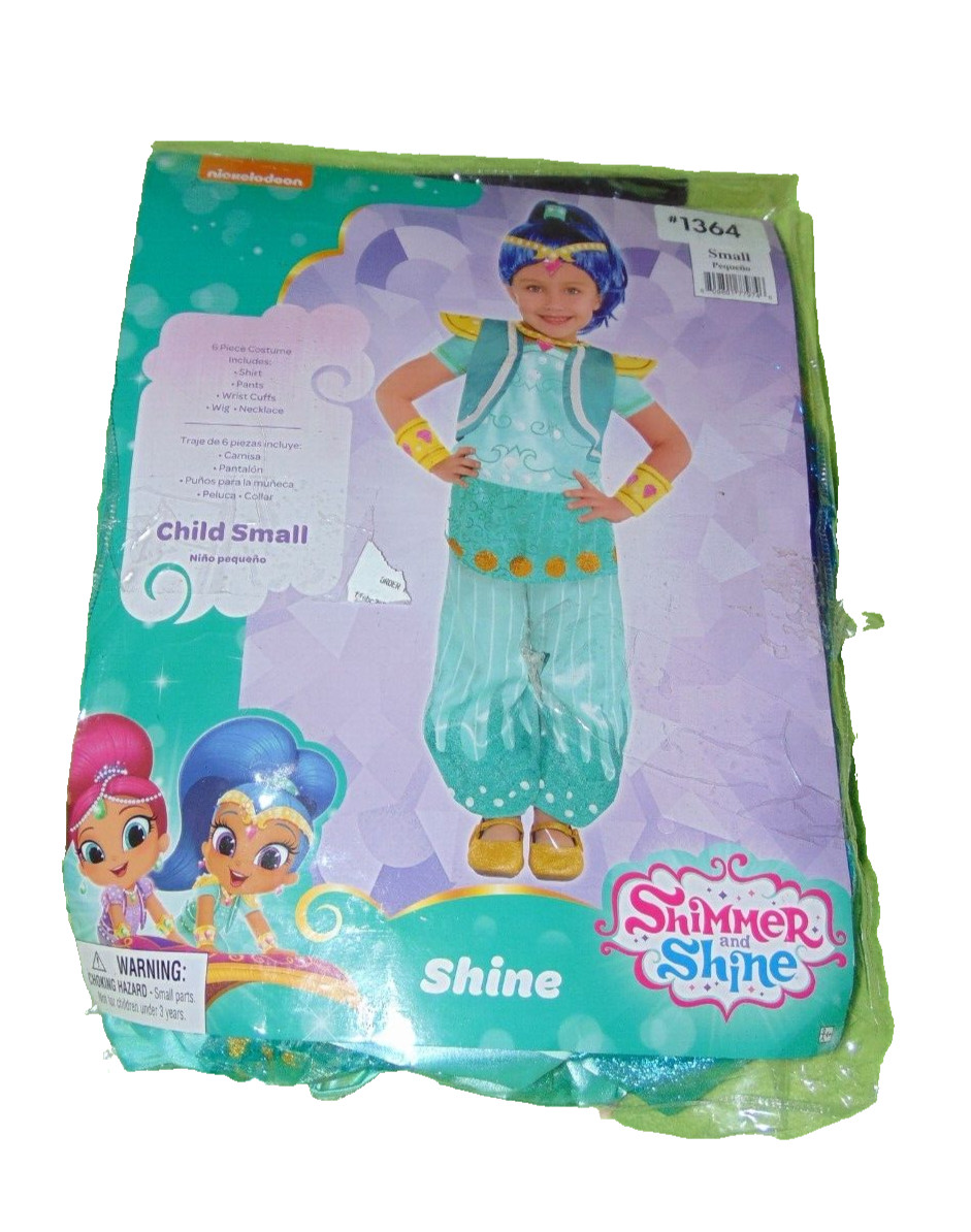Nickelodeon Shimmer and Shine Shine Costume Girls Small 4-6 Halloween NIP