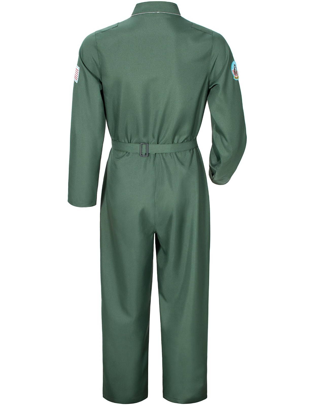 Men’s Fighter Pilot Jumpsuit Air Force Flight Outfit Halloween Cosplay Costume S