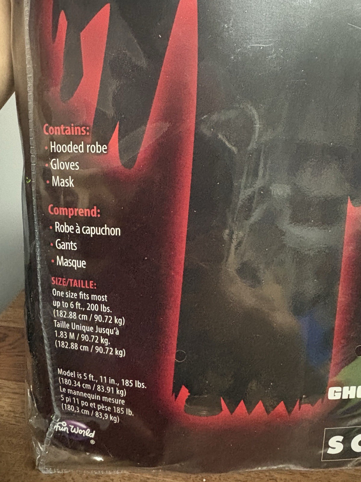 Adult Scream Ghostface 25th Anniversary Costume 2023 Brand New/Never Opened Nip