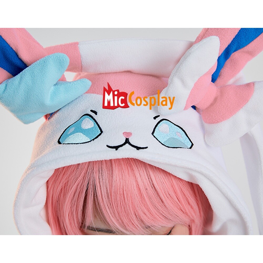 Women Kawaii Halloween Cape Short Cloak and Scarf Set with Tail