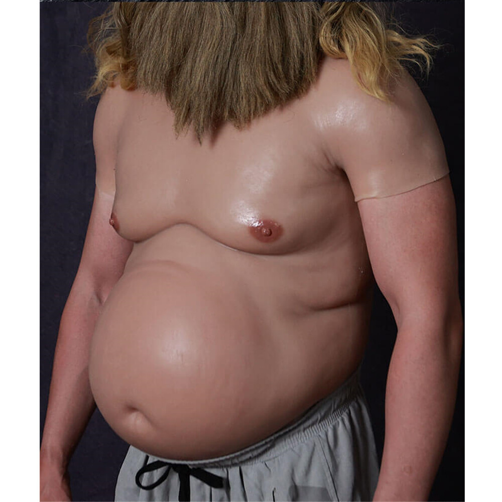 Realistic Silicone Beer Belly Fake Middle-aged Male Belly Crossdress Cosplay