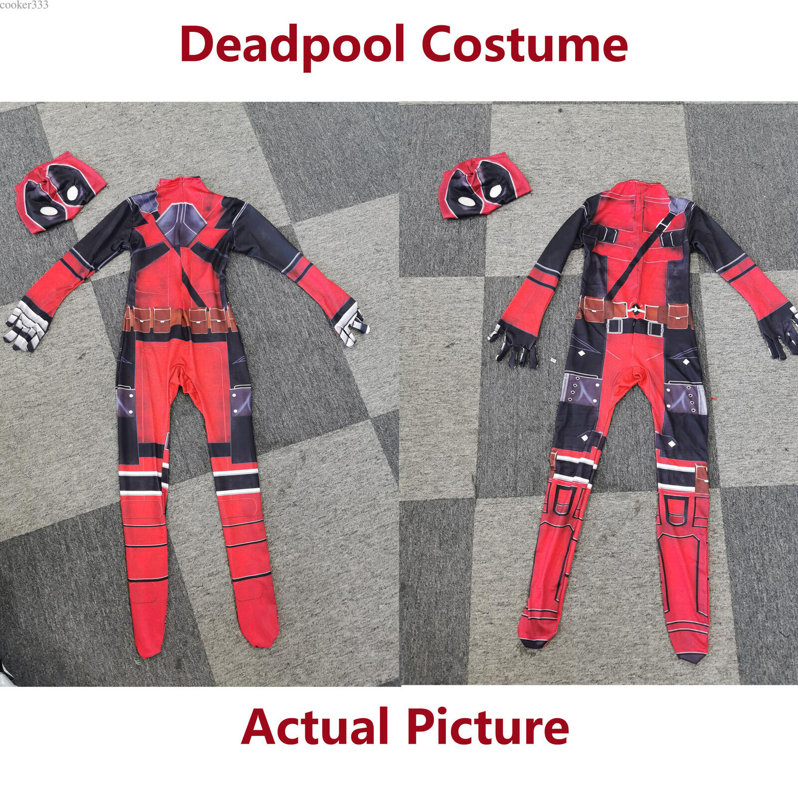 Deadpool 3 Cosplay Costume Jumpsuits Mens Kids Halloween Zentai Bodysuits Gifts