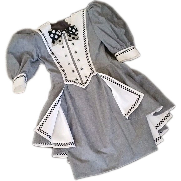 Alice In Wonderland Costume Halloween Anime Comic Con Dress 4-6 Adult