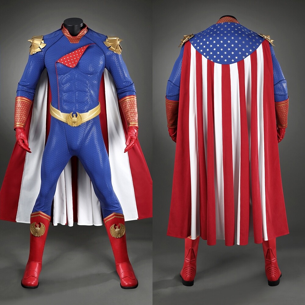 NEW Homelander Costume The Boys Season 3 Cosplay Suit fullset Top Version