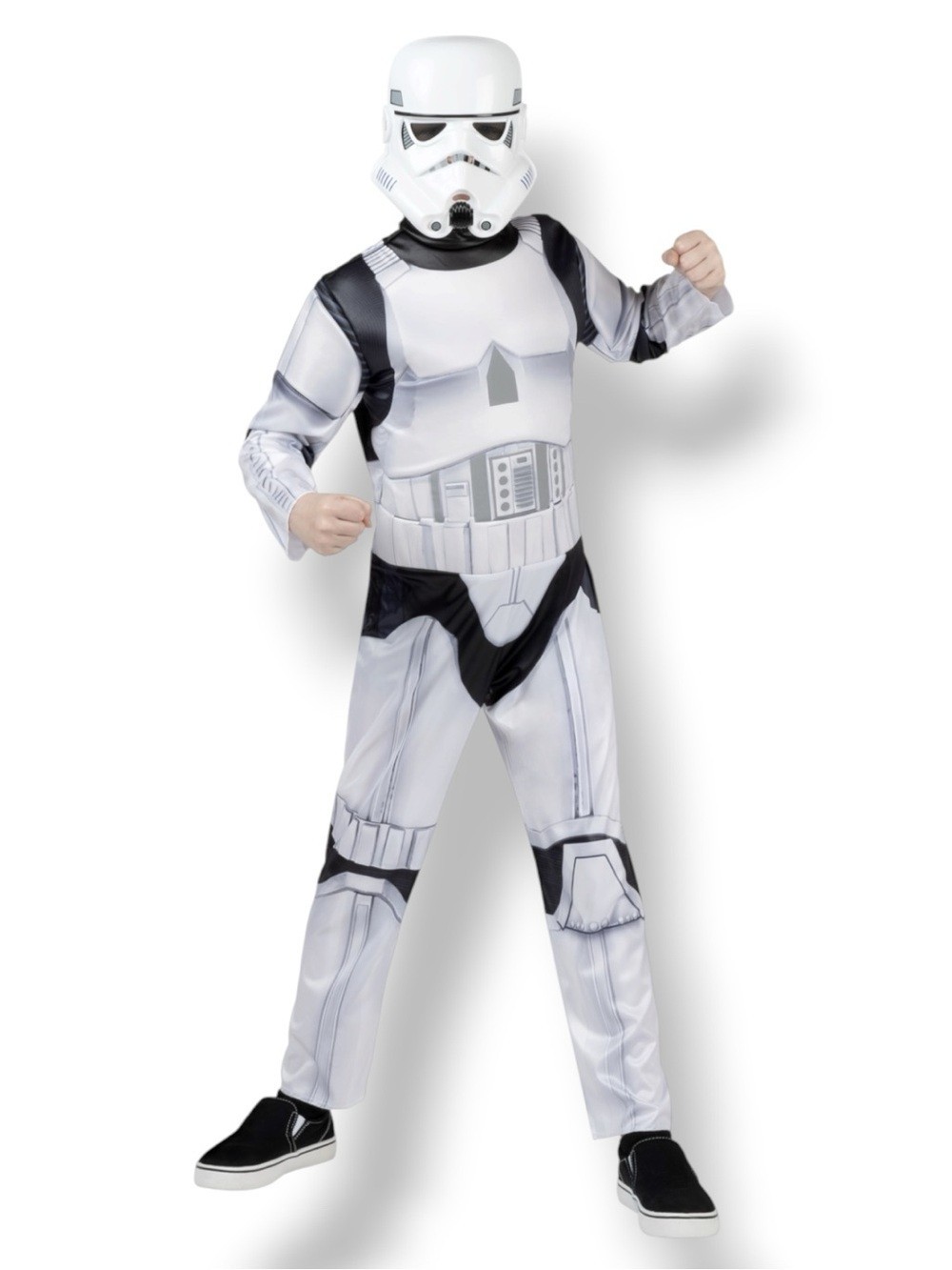 Star Wars Stormtrooper Costume 2 Piece Set boys Size M (8) Jazwares NEW