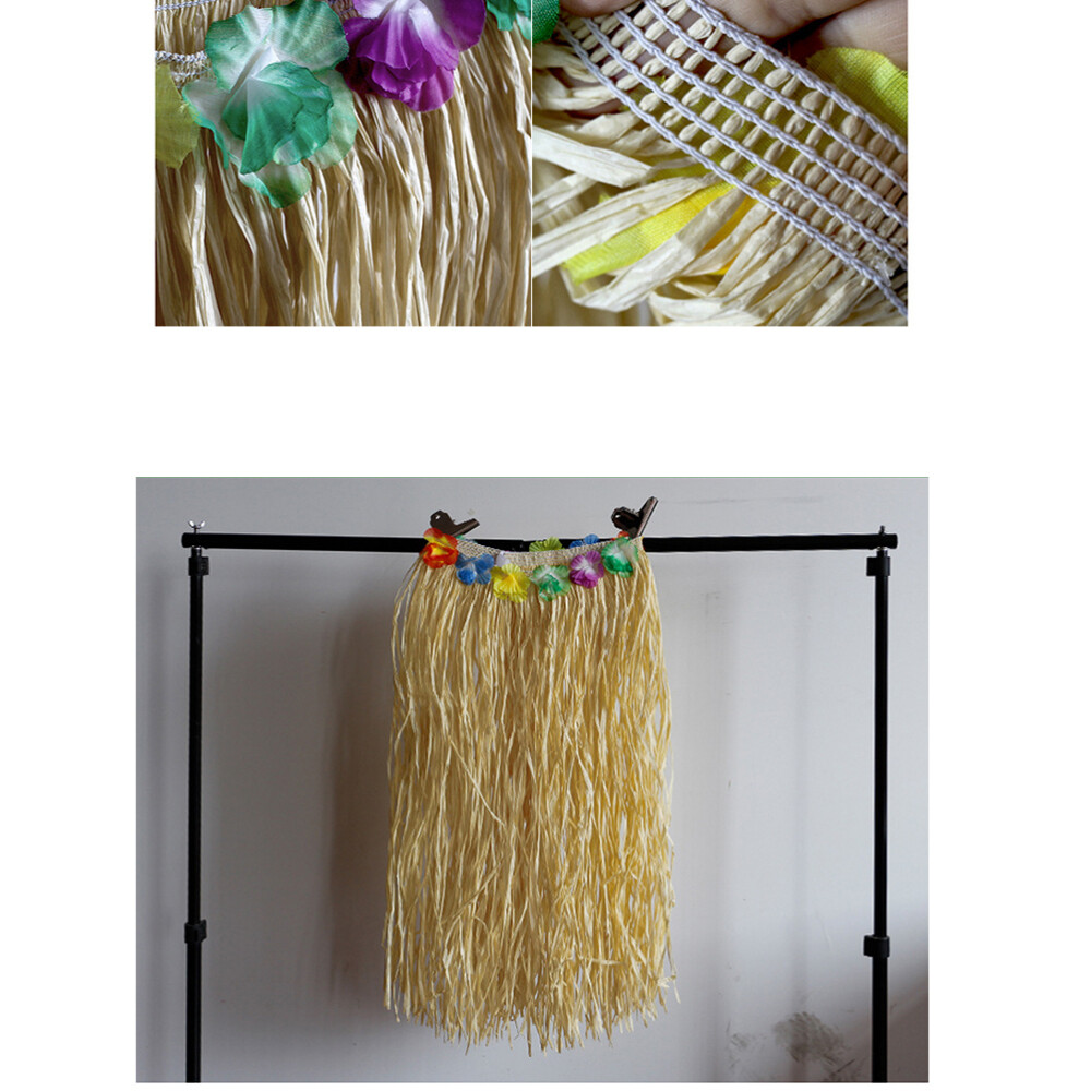 Luau Party Supplies Hula Grass Dance Skirt Flower Dress Hawaiian Costume