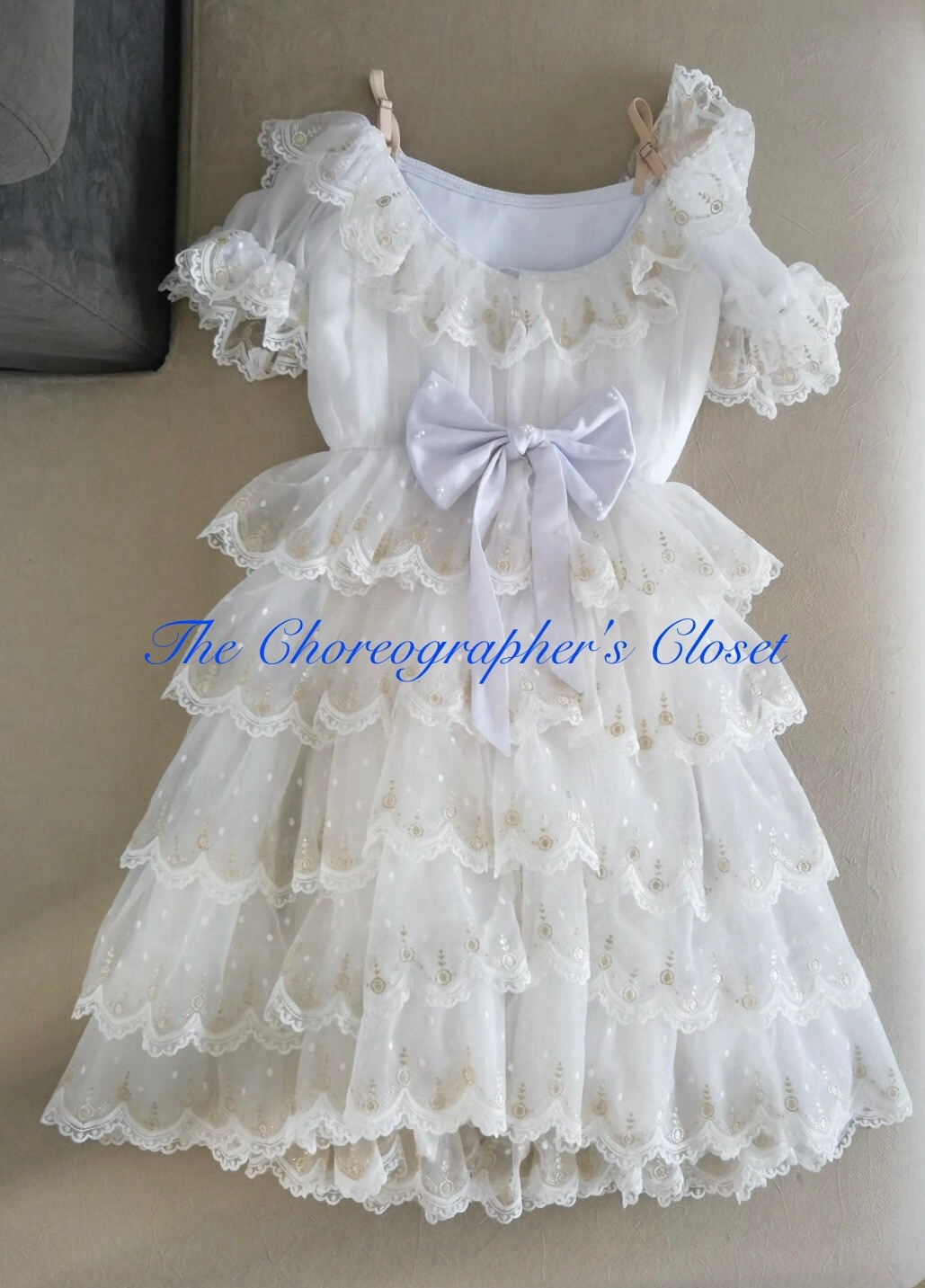 Graduation Ball Ruffled Lace Clara Nutcracker Ballet Party Dress Costume XS Teen