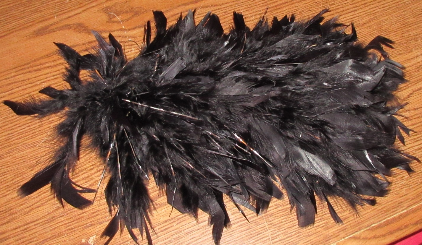 1 Black Silver Marching Band Hat Cap Shako FEATHER PLUME ONLY Used for Starburst