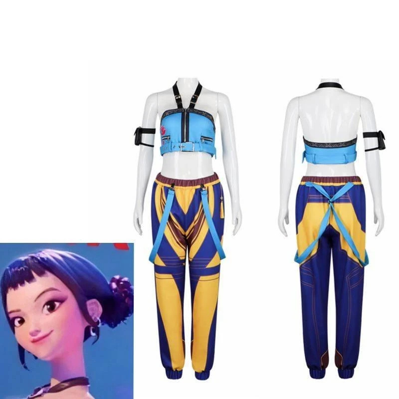 KPop Demon Hunter Zoey Cosplay Costume Full Outfit Halloween Party Fancy Dress