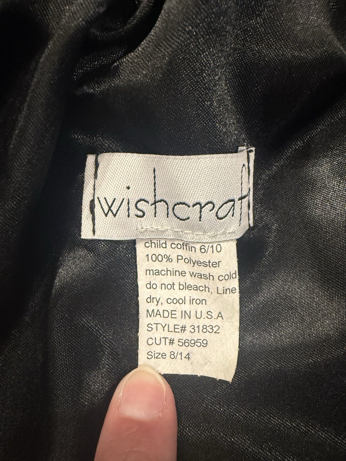 Chasing Fireflies Wishcraft Black Hooded Cape One Size Fits Most Excellent Youth