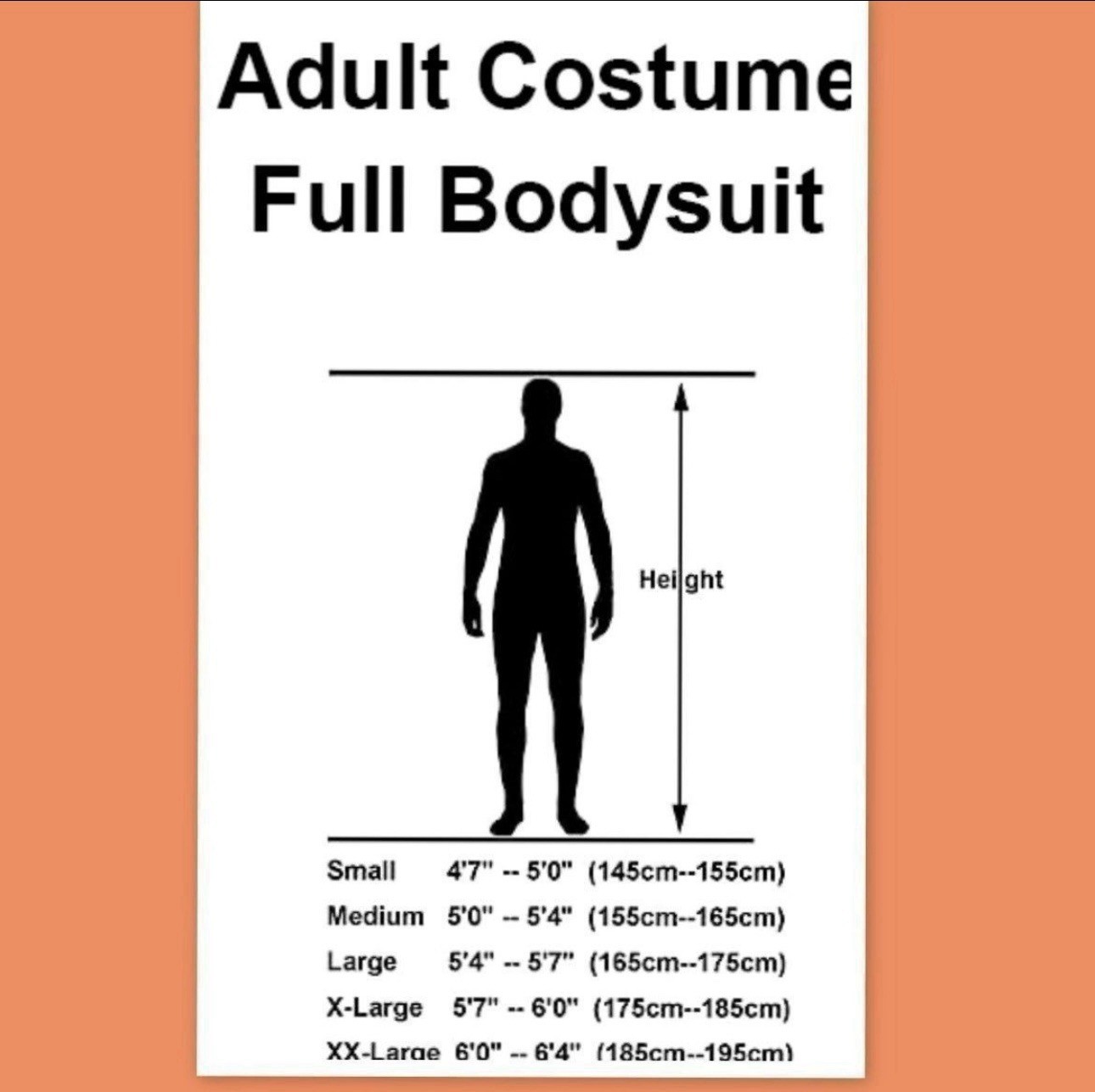 Full Bodysuit Unisex Spandex Stretch Adult Costume, Halloween