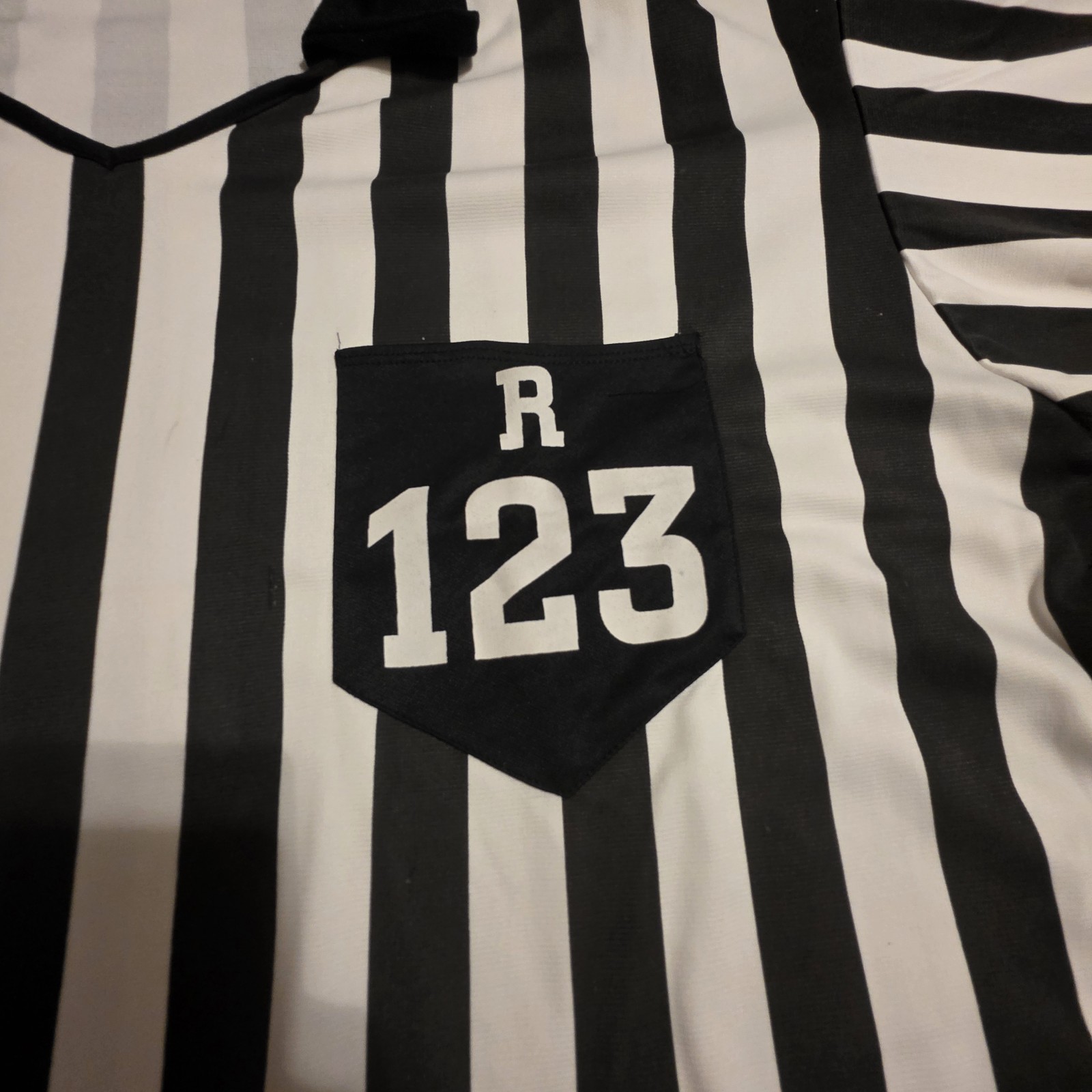 California Costume Collection Mens Referee Striped Halloween Shirt Hat 3XL NOTE