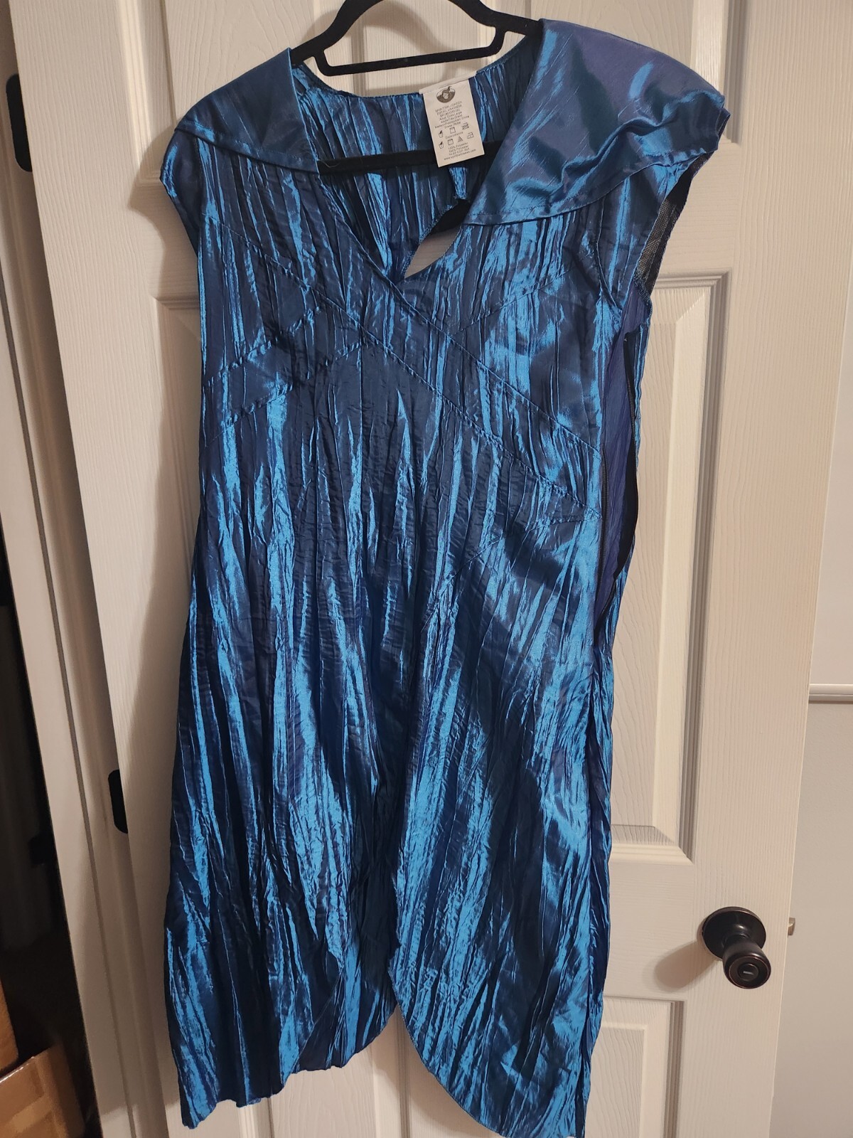 Game of Thrones Cosplay Daenerys Targaryen XL Blue Dress Cape Halloween BONUS