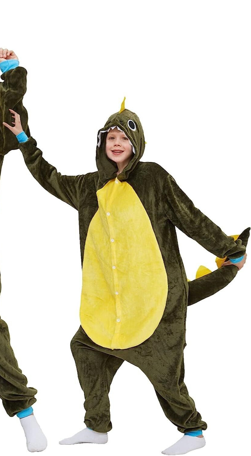 Joy2fitt Kids One Piece Animal Costume Halloween, Yellow/Olive, Size 3-4T