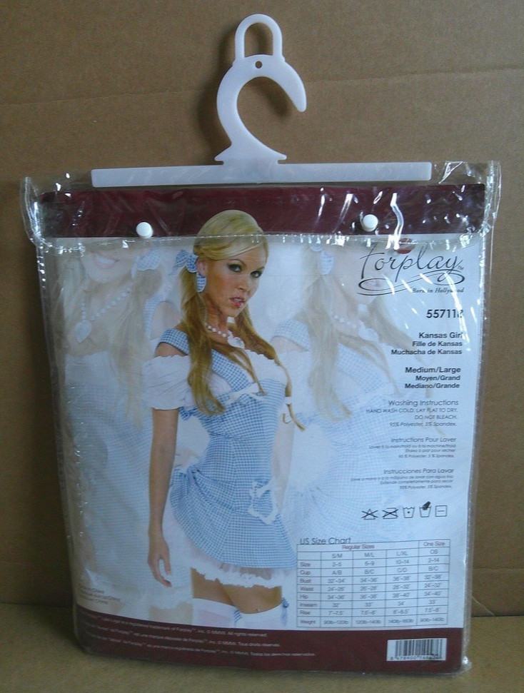 FORPLAY KANSAS GIRL WOMEN’S SEXY FARM GIRL COSTUME Medium/Large