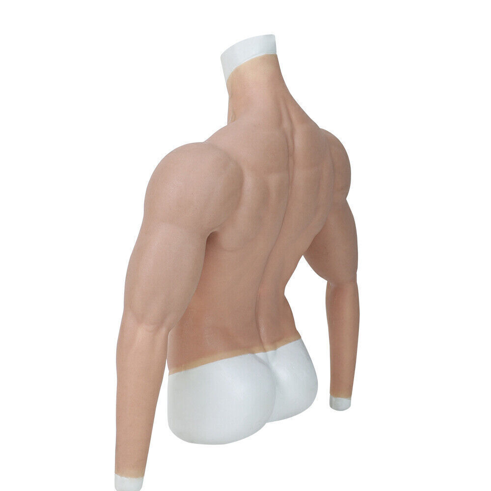 Male Silicone Muscle Suit Fake Muscle Chest With Real Show Manly Crossdresser