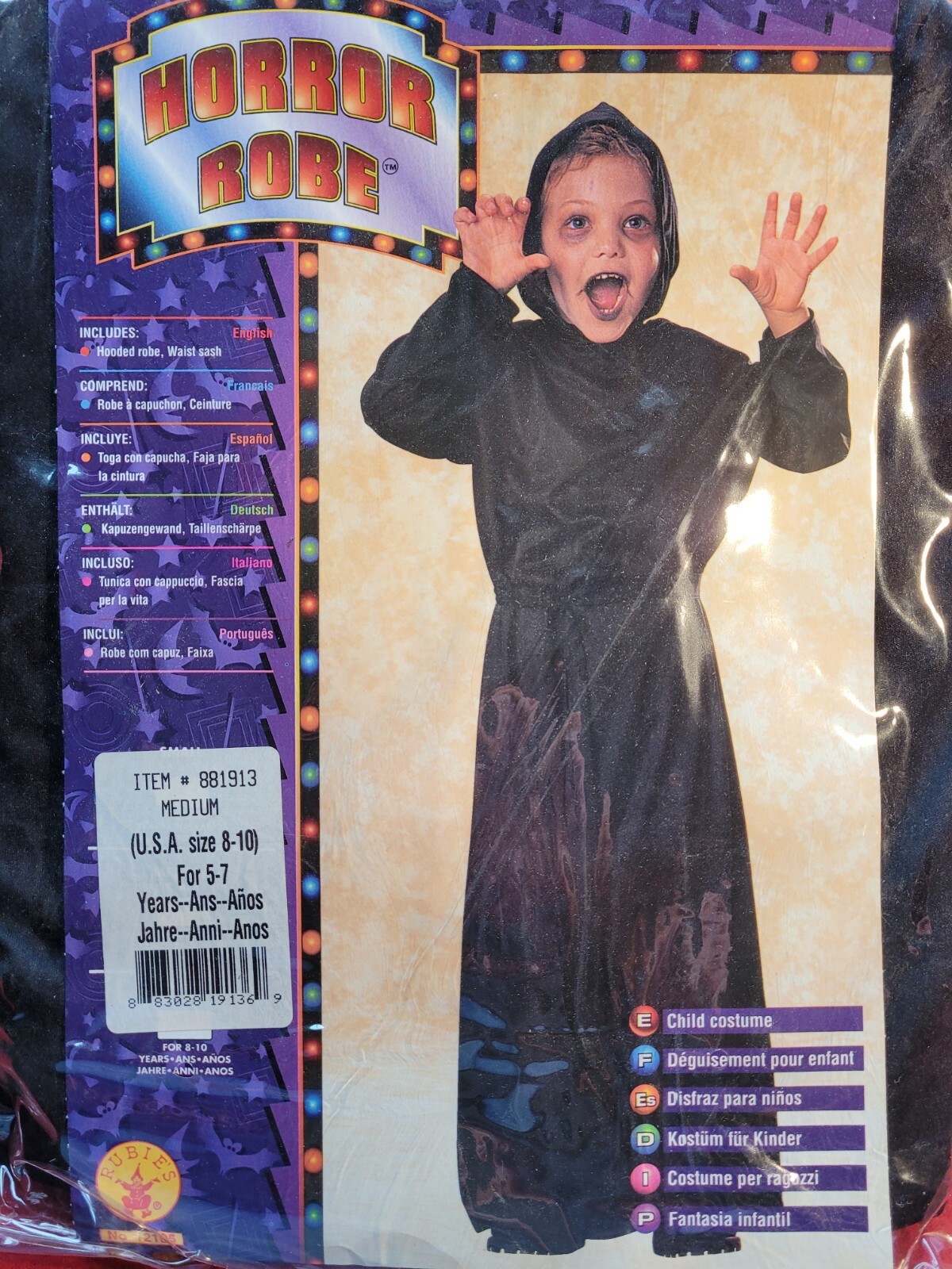 Children’s Halloween Horror Robe Size 5-7 Years
