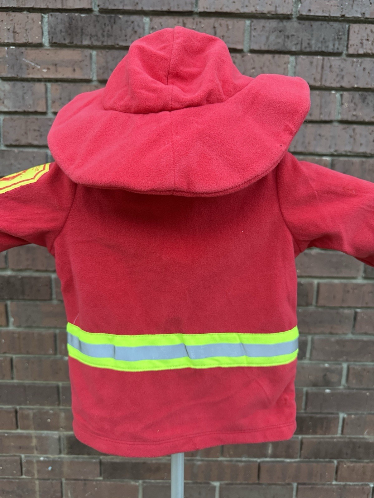 Carters Fireman Fire Chief Halloween Costume Hooded Jacket Infant 3-6 Months