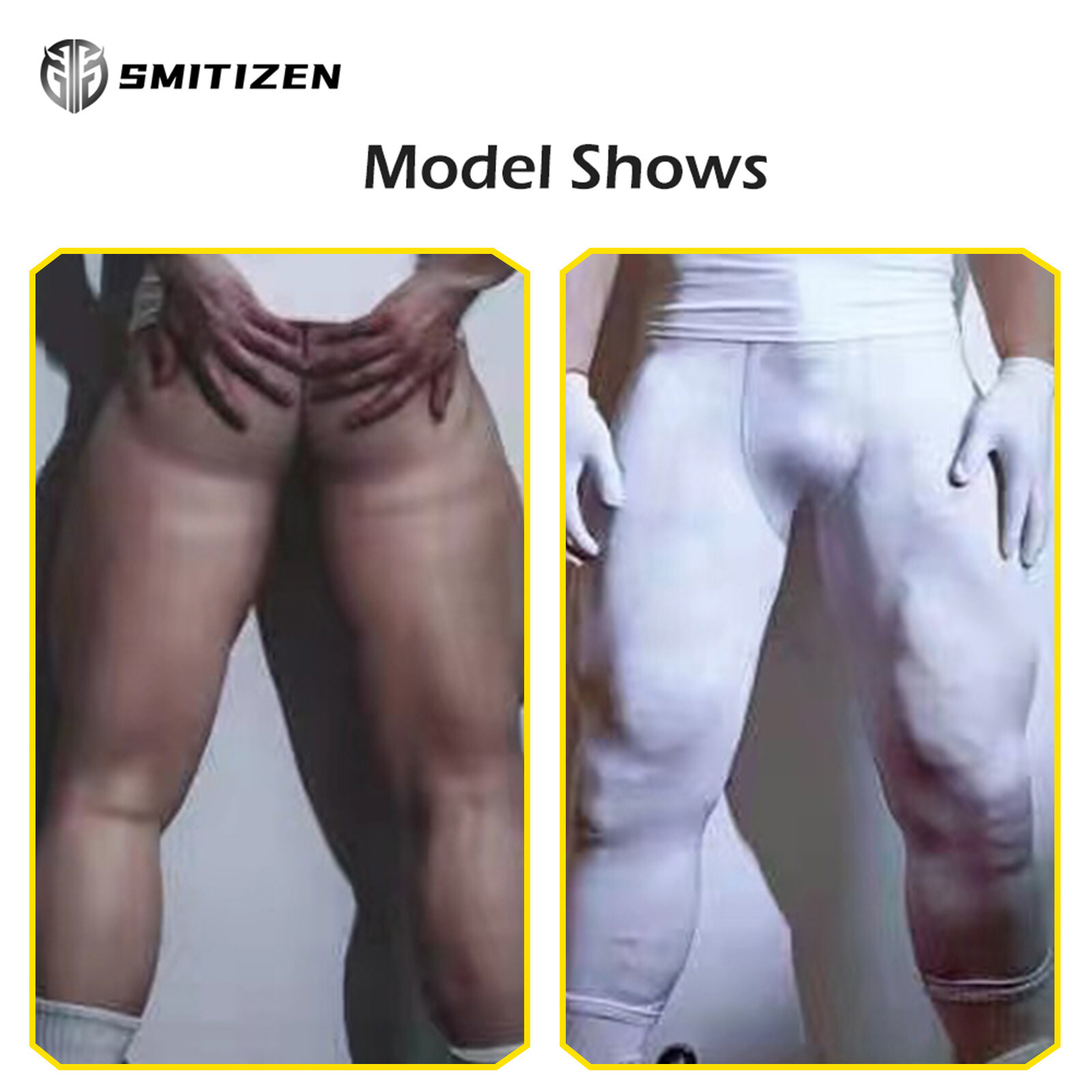Smitizen Silicone Fake Muscle Pants Muscular Legs Body Suit Shaper Human