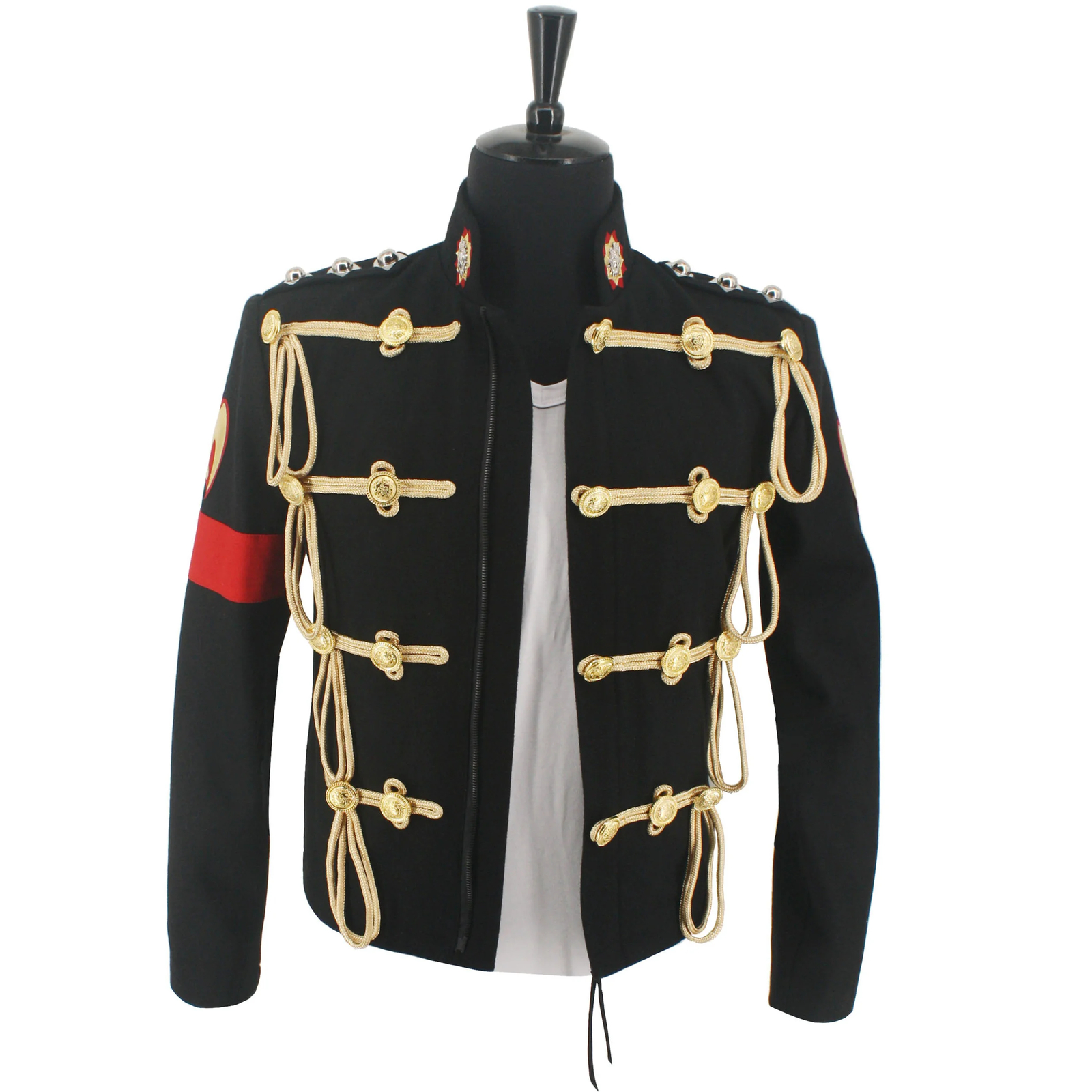 Michael Jackson Costumes Jacket Royal England Black Woolen Formal Dress