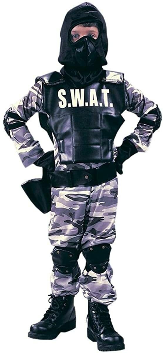 Special Weapons And Tactics Child Boys Costume Fatigue Camo Jumpsuit Funworld