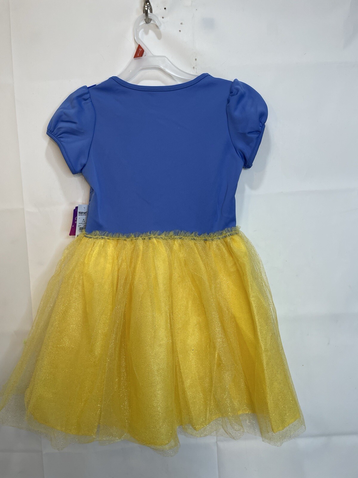 Disney Princess Blue & Yellow Sequence Apple Girls Snow White Cosplay Dress