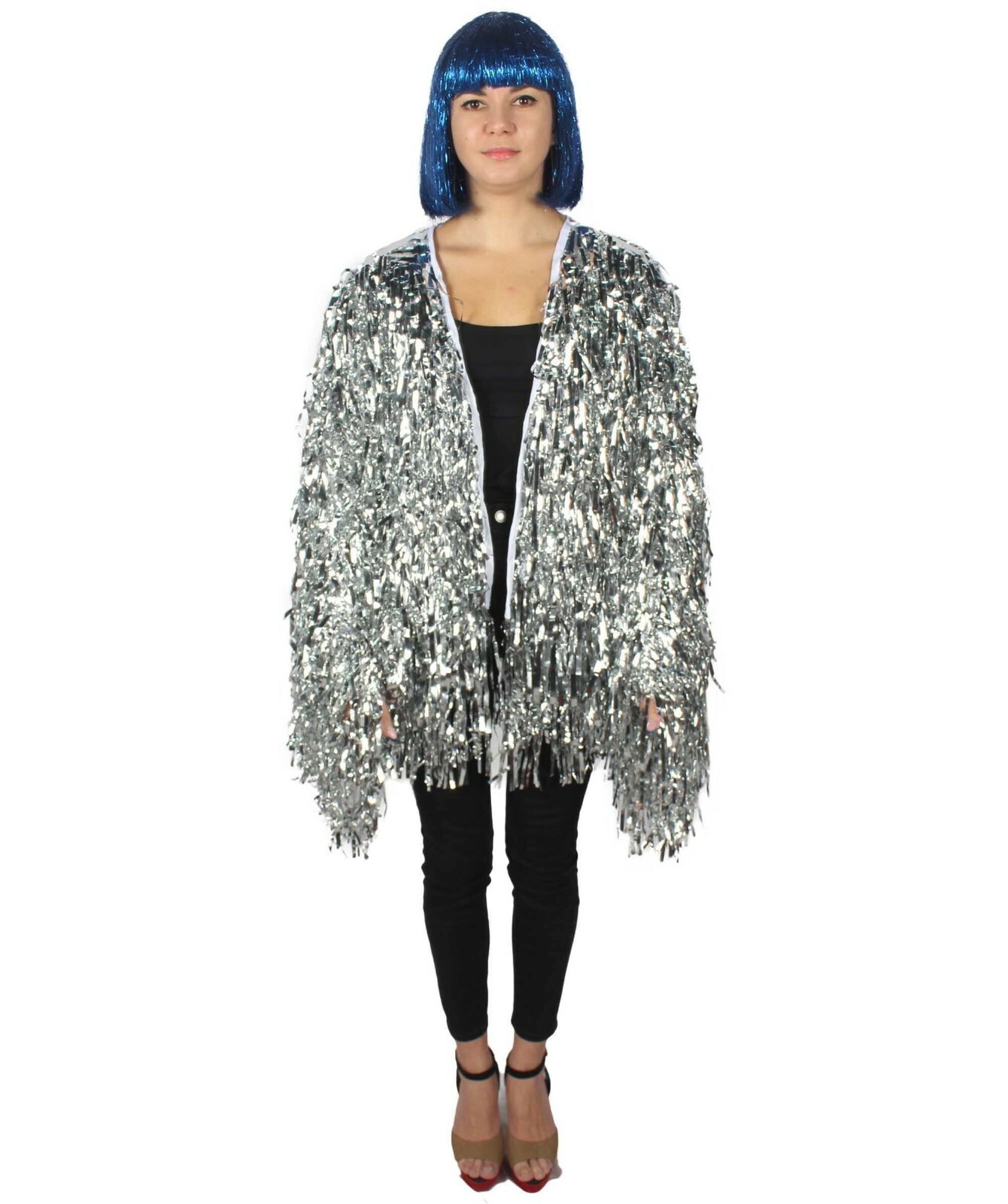 HPO Unisex Festival Carnival Thick Tinsel Jacket with Loose Fit,HC-1823T