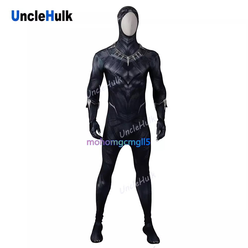 Black Panther T’Challa Battle Suit Costume Jumpsuit Cos Roleplay FullSet No Mask