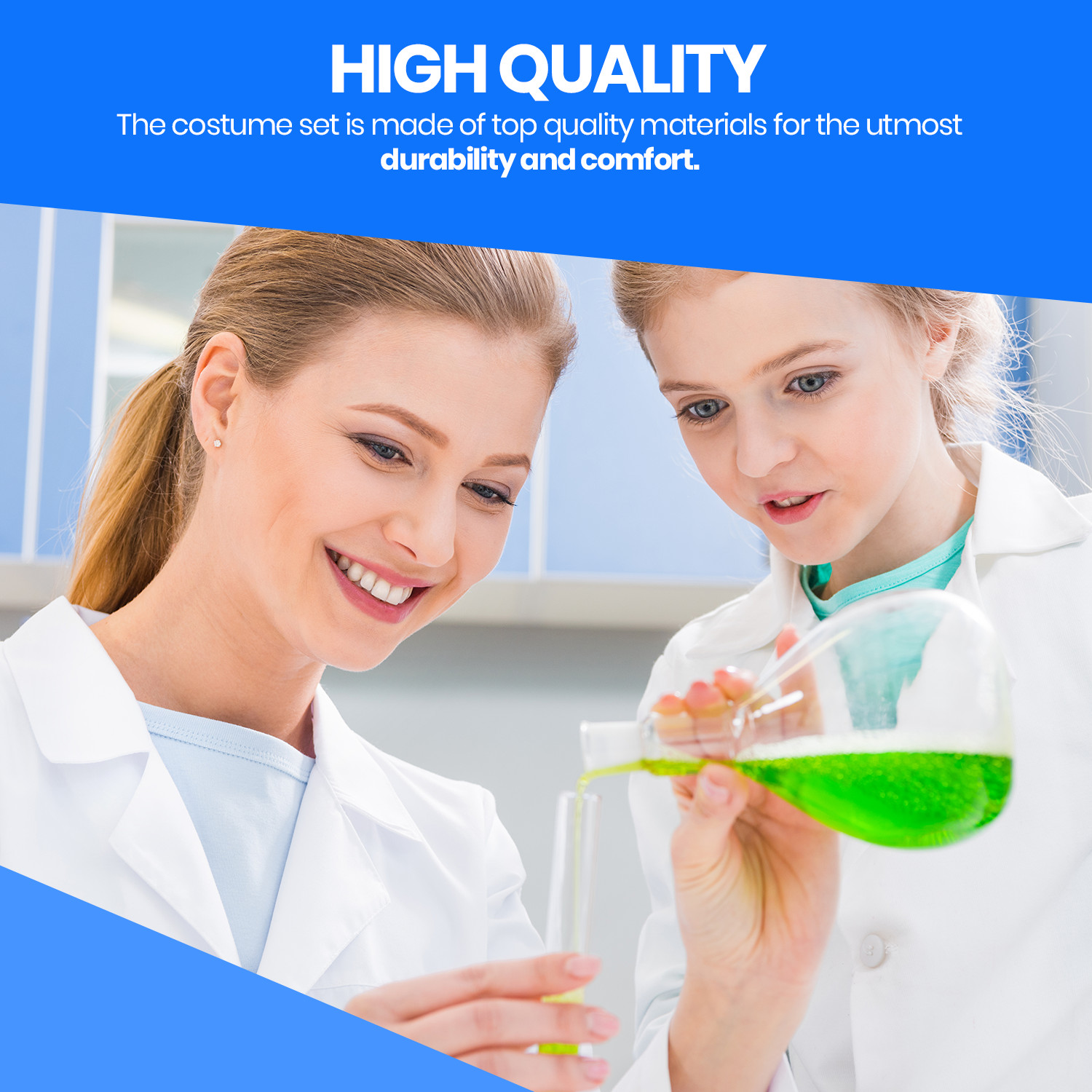 Lab Coat – 3/4 Length Doctor’s Lab Coat for Men and Women By Dress Up America