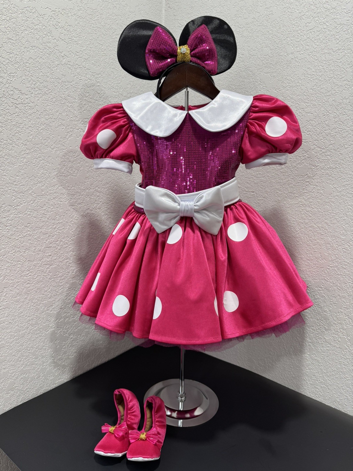 Minnie Mouse Dress/Costume Handmade Size 3T