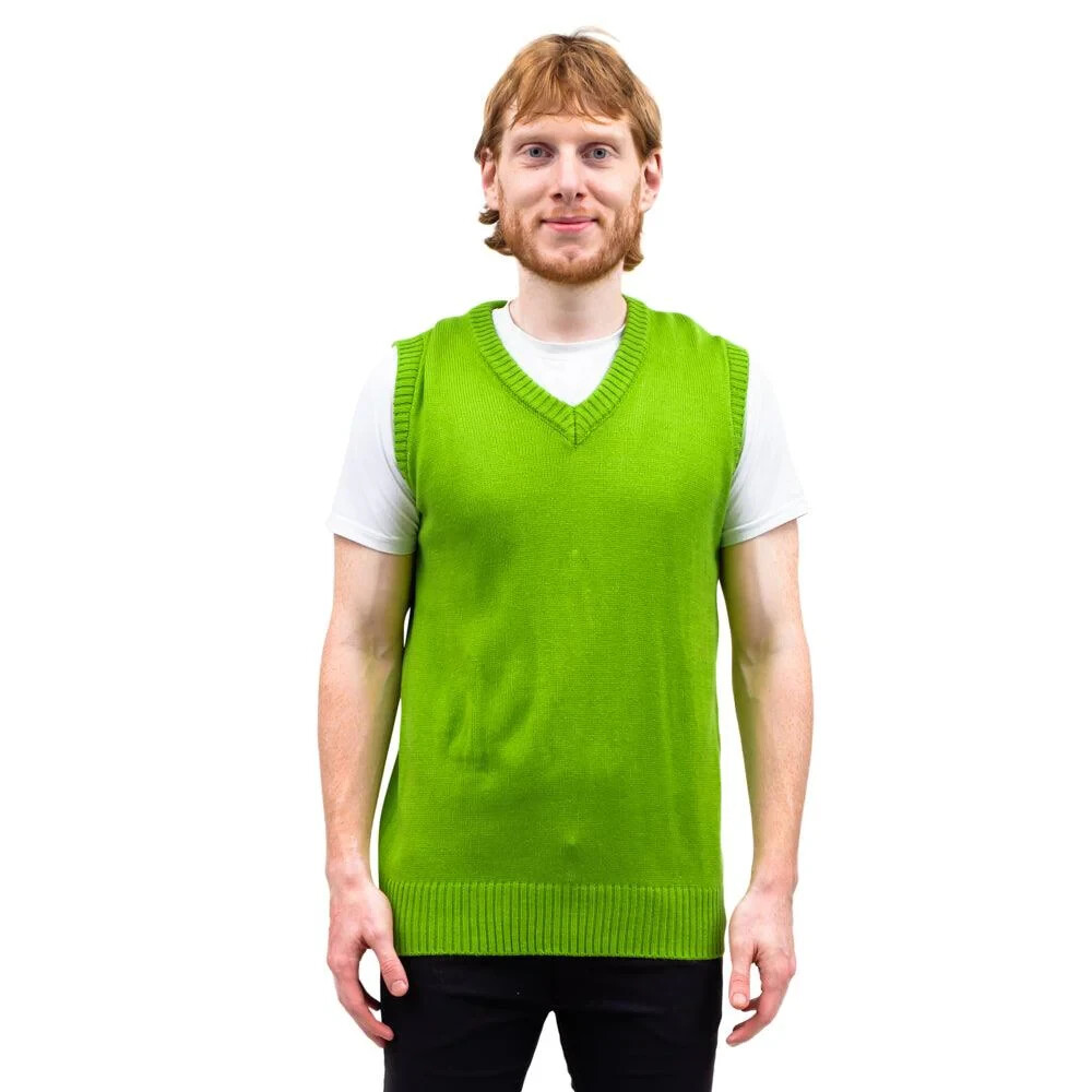 Doug 90s Cartoon Character Replica Halloween Cosplay Costume Sweater Vest